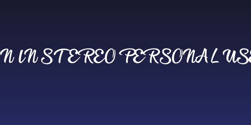 Afternoon in Stereo Personal Use Regular Social Header