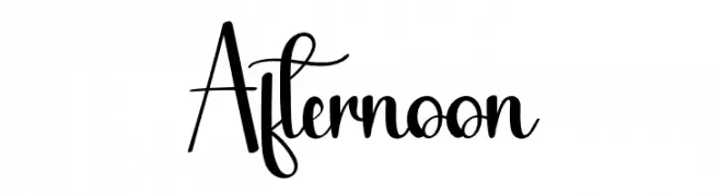 Afternoon  Free Fonts Download