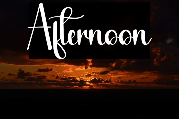 Afternoon Example 2