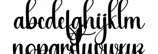 Afternoon फ़ॉन्ट लोअरकेस