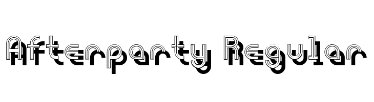 Afterparty Regular  免费字体下载