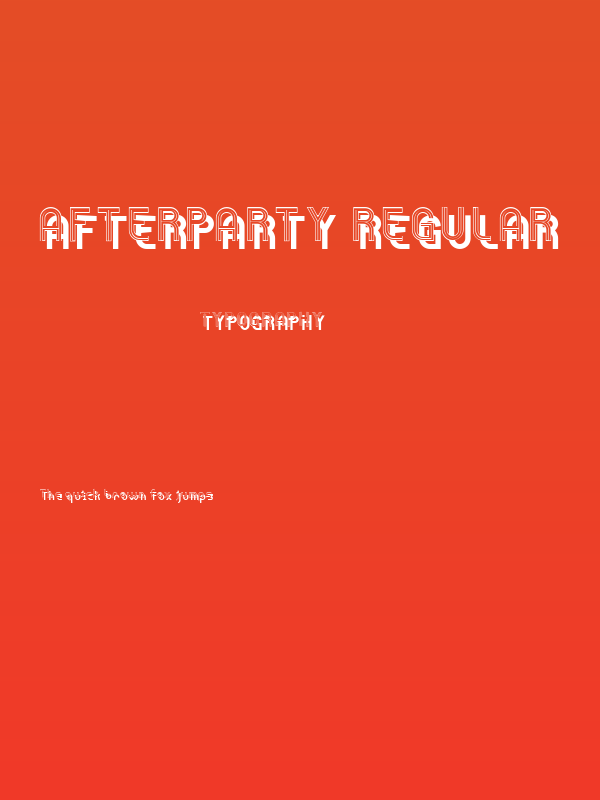 Afterparty Regular Poster