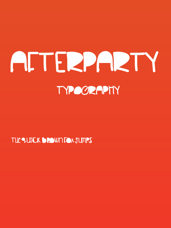 Afterparty Poster