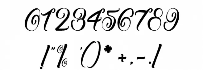 Afterschool Festival Font OTHER CHARS