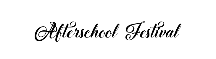 Afterschool Festival Шрифта
