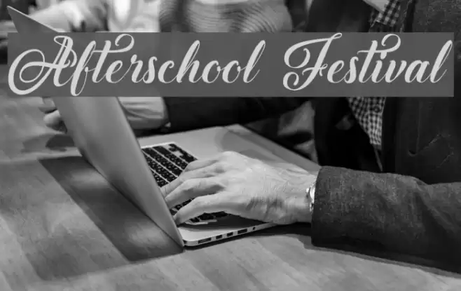 Afterschool Festival Font examples