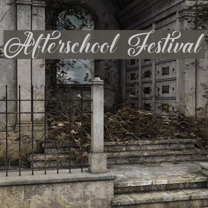 Afterschool Festival Font examples