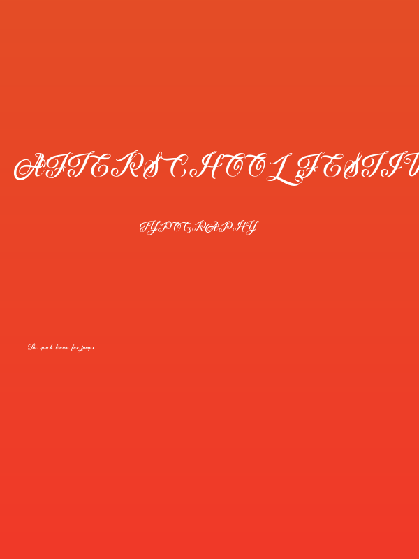 Afterschool Festival Poster