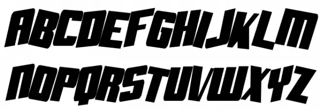 Aftershock Debris CondSolid Italic Fonte MAIÚSCULAS