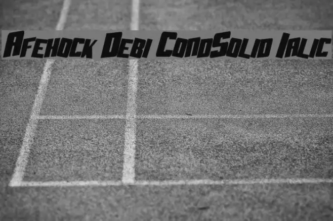 Aftershock Debris CondSolid Italic Example 1