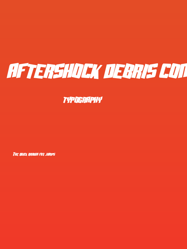Aftershock Debris CondSolid Italic Poster