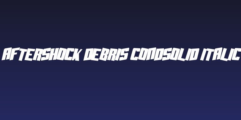 Aftershock Debris CondSolid Italic Social Header