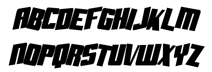 Aftershock Debris CondSolid Italic Font LOWERCASE