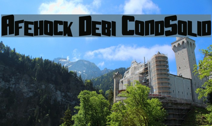 Aftershock Debris CondSolid フォント examples