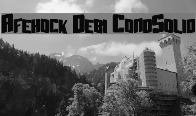 Aftershock Debris CondSolid Font examples