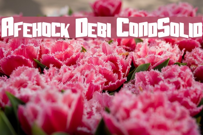 Aftershock Debris CondSolid フォント examples