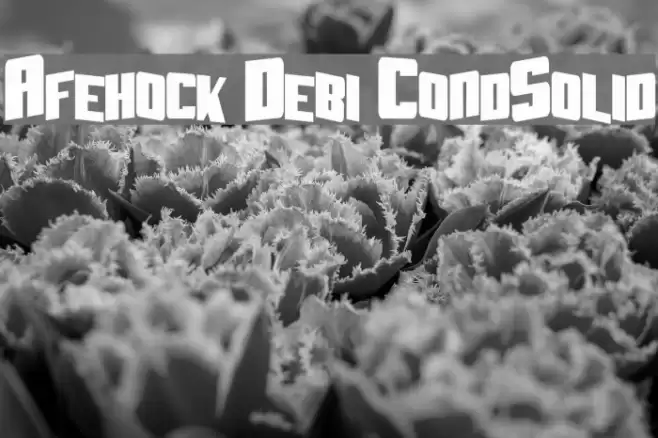 Aftershock Debris CondSolid Font examples