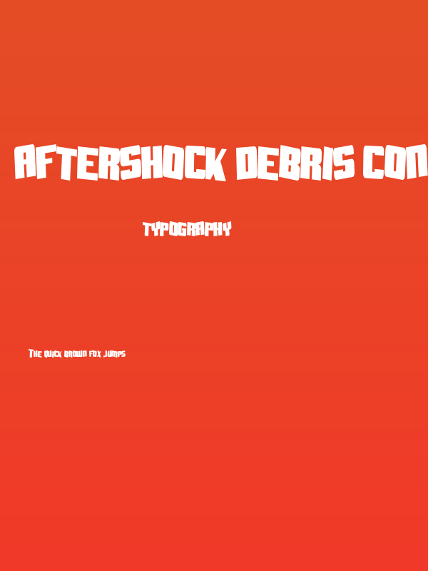 Aftershock Debris CondSolid Poster