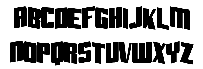Aftershock Debris CondSolid フォント 小文字