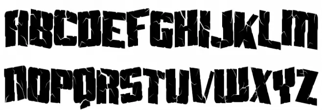 Aftershock Debris Condensed 字体 大写