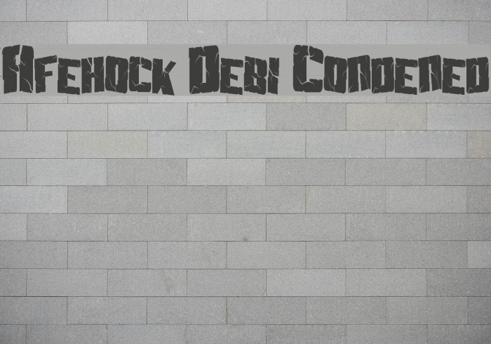 Aftershock Debris Condensed Font examples