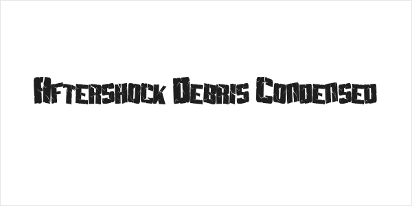 Aftershock Debris Condensed Logo