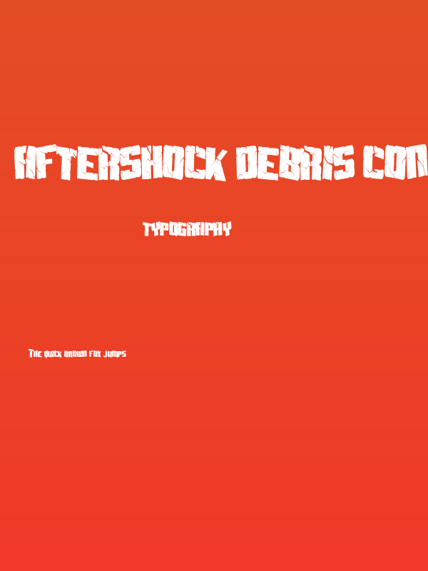 Aftershock Debris Condensed Poster