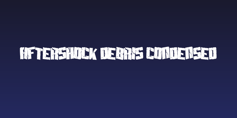 Aftershock Debris Condensed Social Header