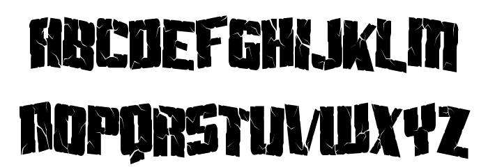 Aftershock Debris Condensed Font LOWERCASE