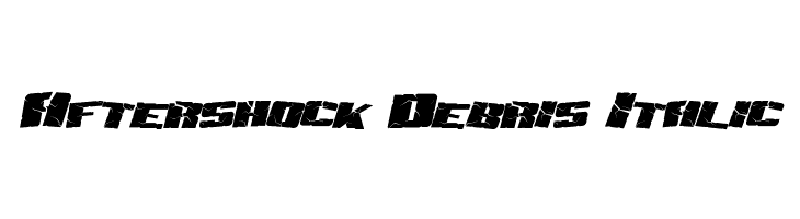 Aftershock Debris Italic Fonte