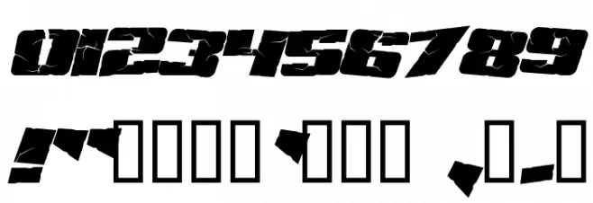 Aftershock Debris Italic Font OTHER CHARS