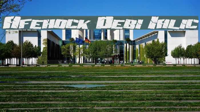 Aftershock Debris Italic Fonte examples