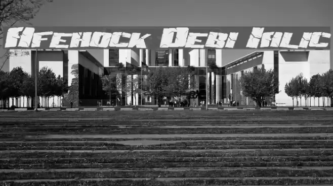 Aftershock Debris Italic Font examples