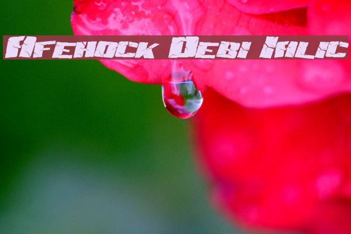 Aftershock Debris Italic Fonte examples