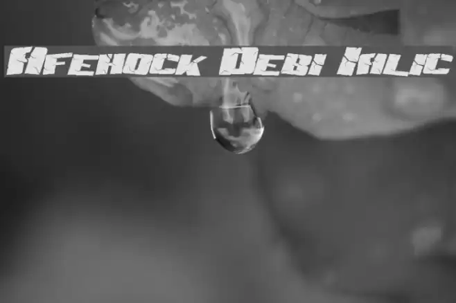 Aftershock Debris Italic Font examples