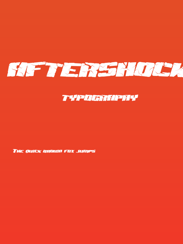 Aftershock Debris Italic Poster