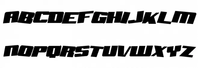 Aftershock Debris Solid Italic Fonte MAIÚSCULAS