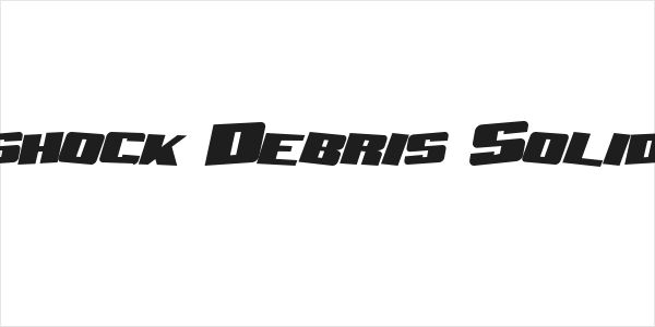 Aftershock Debris Solid Italic Logo
