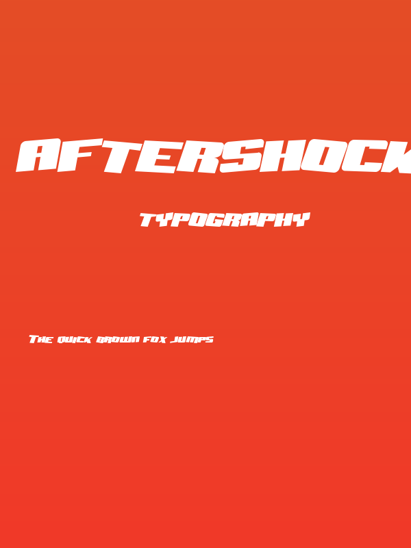 Aftershock Debris Solid Italic Poster