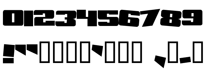 Aftershock Debris Solid Font OTHER CHARS