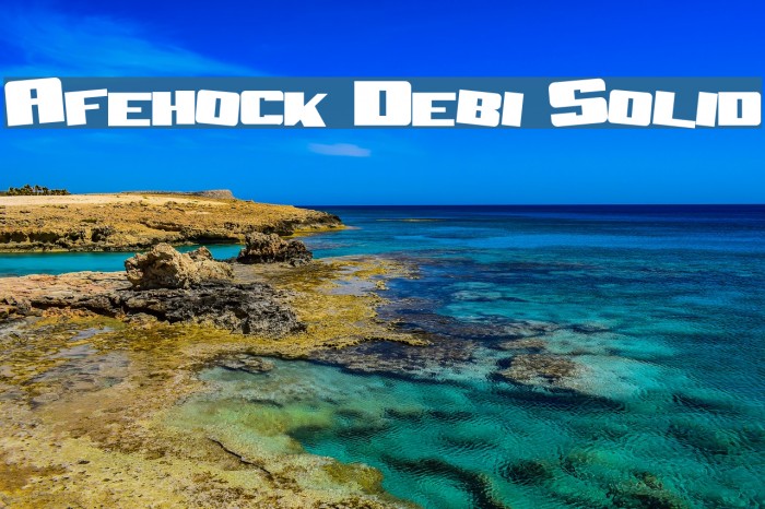Aftershock Debris Solid Font examples