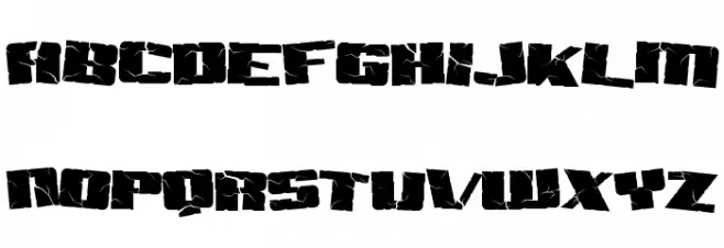 Aftershock Debris Font UPPERCASE