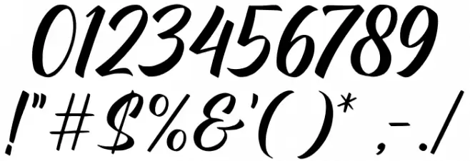 Aftershock Font OTHER CHARS