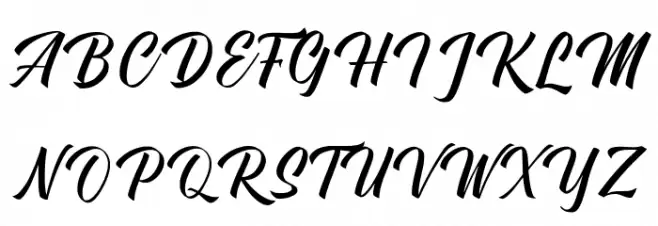 Aftershock Schriftart Groß