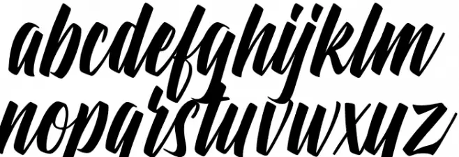 Aftershock फ़ॉन्ट लोअरकेस