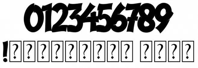 Aftershocks Demo Font OTHER CHARS