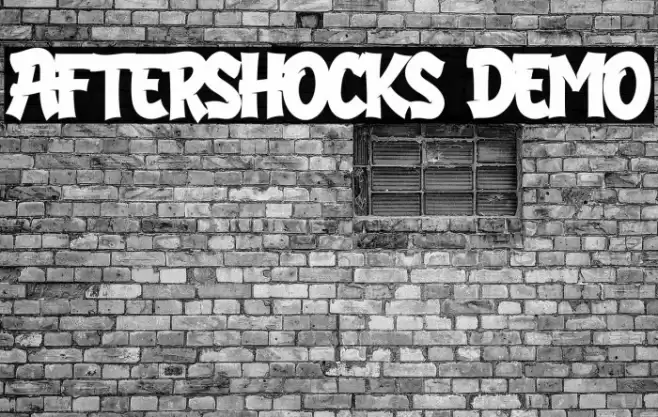 Aftershocks Demo Font examples
