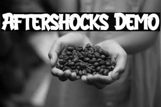 Aftershocks Demo Font examples