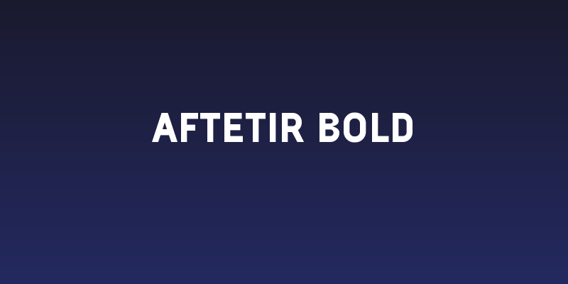 Aftetir Bold Social Header