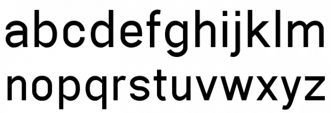 Aftetir خط أحرف صغيرة